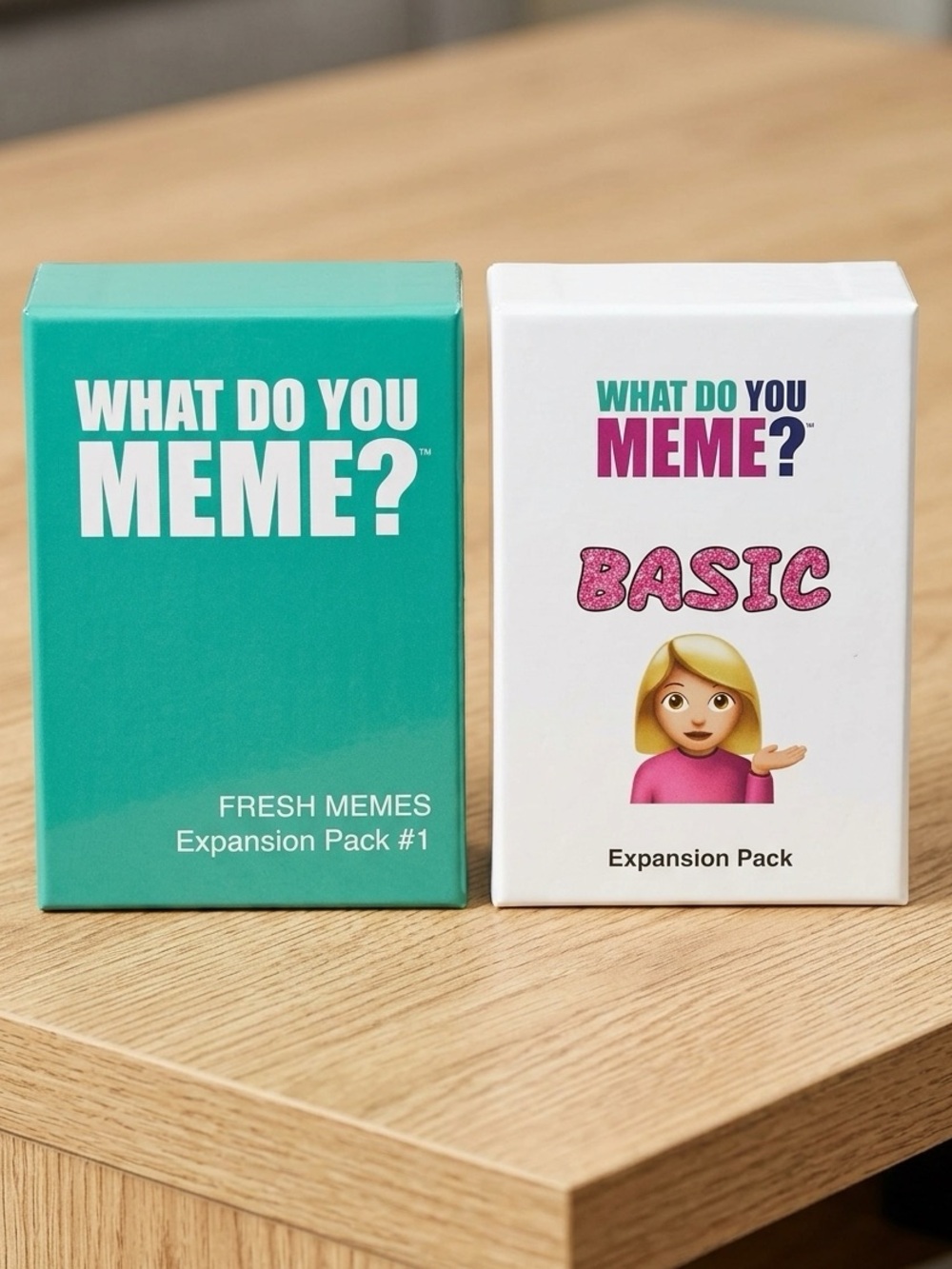 What Do You Meme? Basic Expansion Pack and Expansion Pack #1 brand new sealed